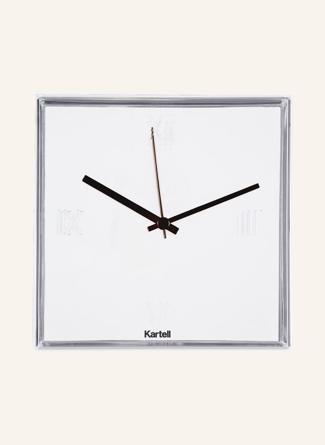 Image of Kartell Wanduhr Tic&Tac silber