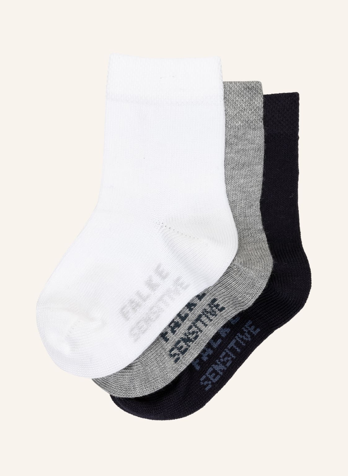 Falke 3er-Pack Socken Sensitive grau