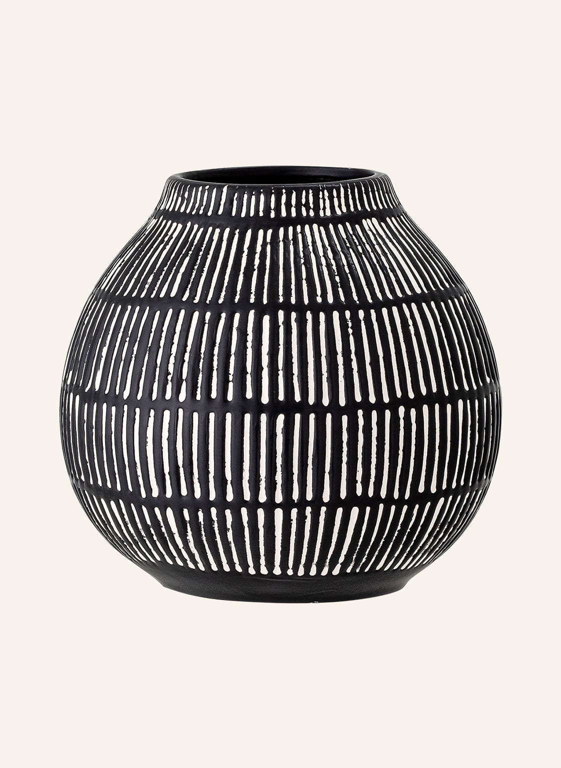 Image of Bloomingville Vase Elveda schwarz