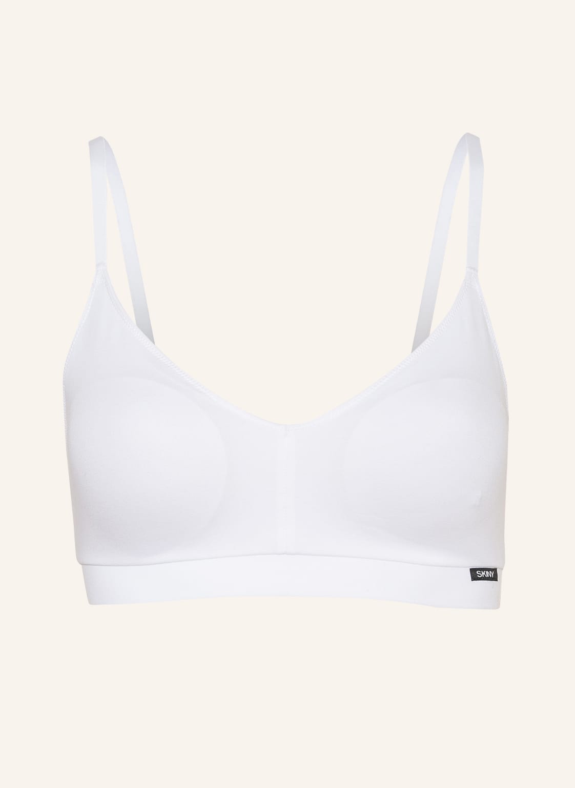 Image of Skiny Bustier Every Day In Cotton Essentials weiss