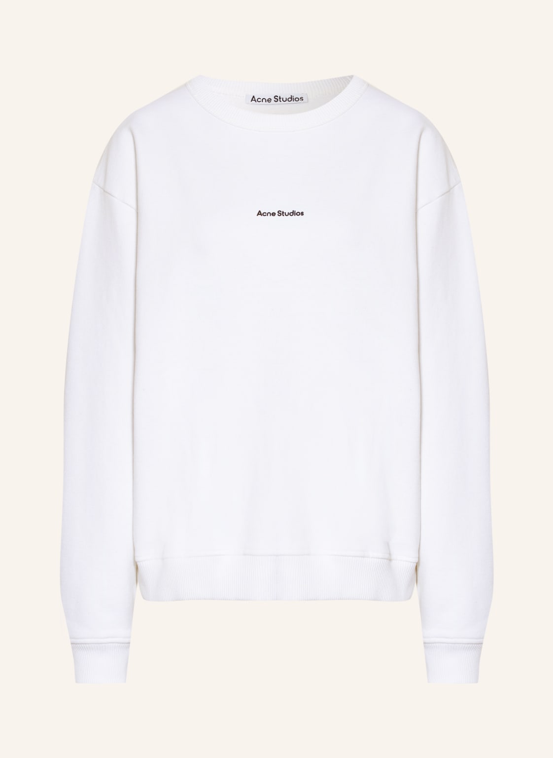 Image of Acne Studios Sweatshirt weiss