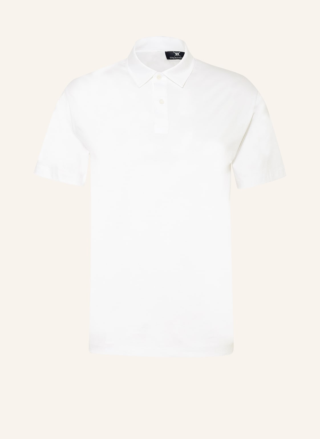 Image of Strokesman's Jersey-Poloshirt weiss