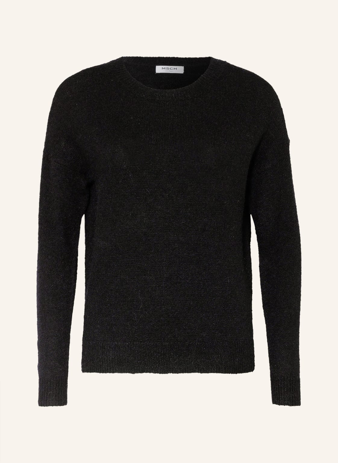 Image of Moss Copenhagen Pullover Femme Mit Mohair schwarz