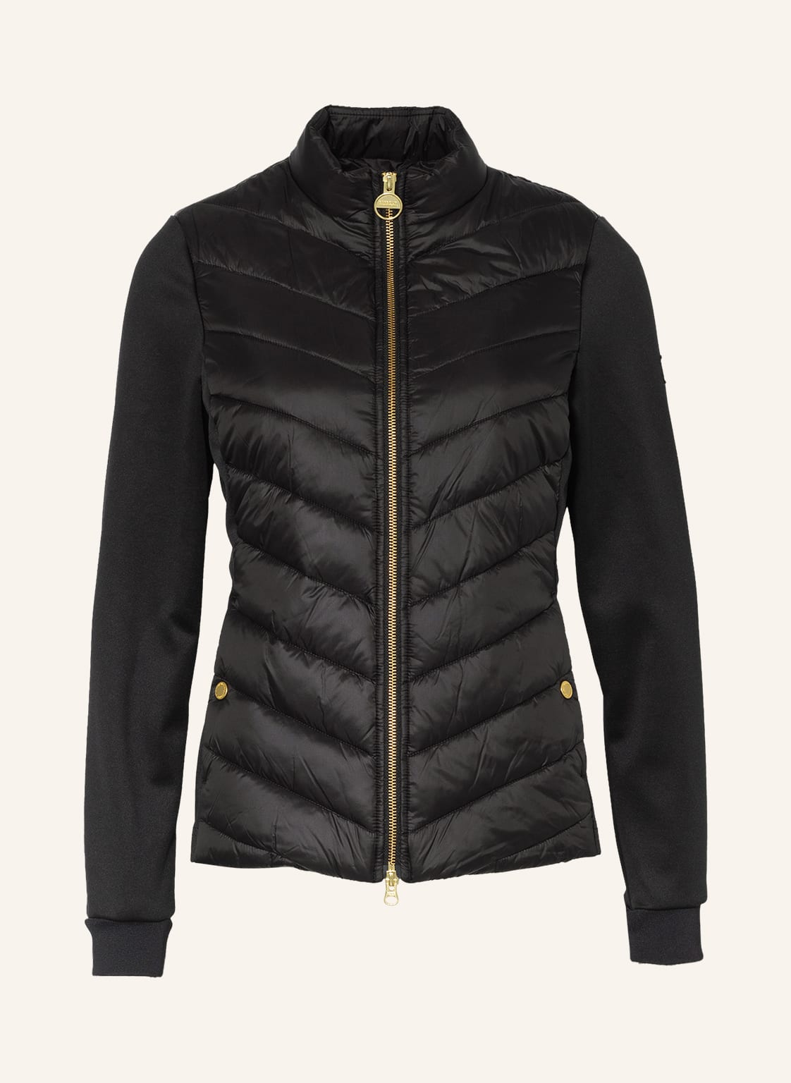 Image of Barbour International Steppjacke Im Materialmix schwarz