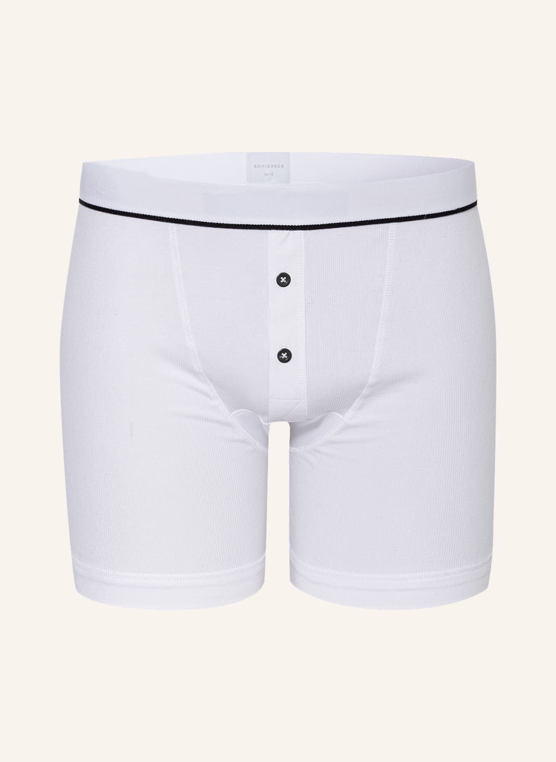 Image of Schiesser Boxershorts Retro Rib weiss