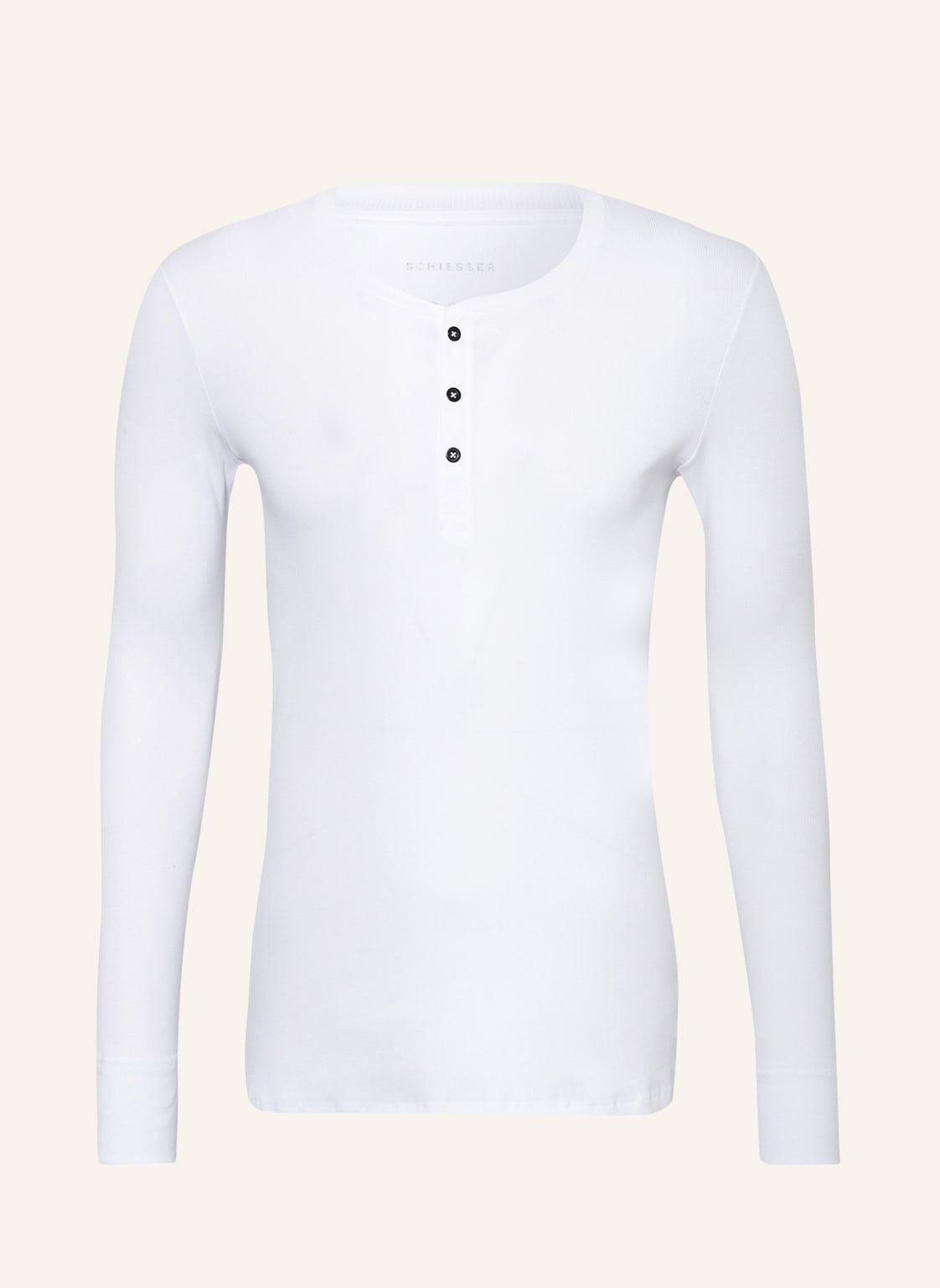 Image of Schiesser Longsleeve Retro Rib weiss