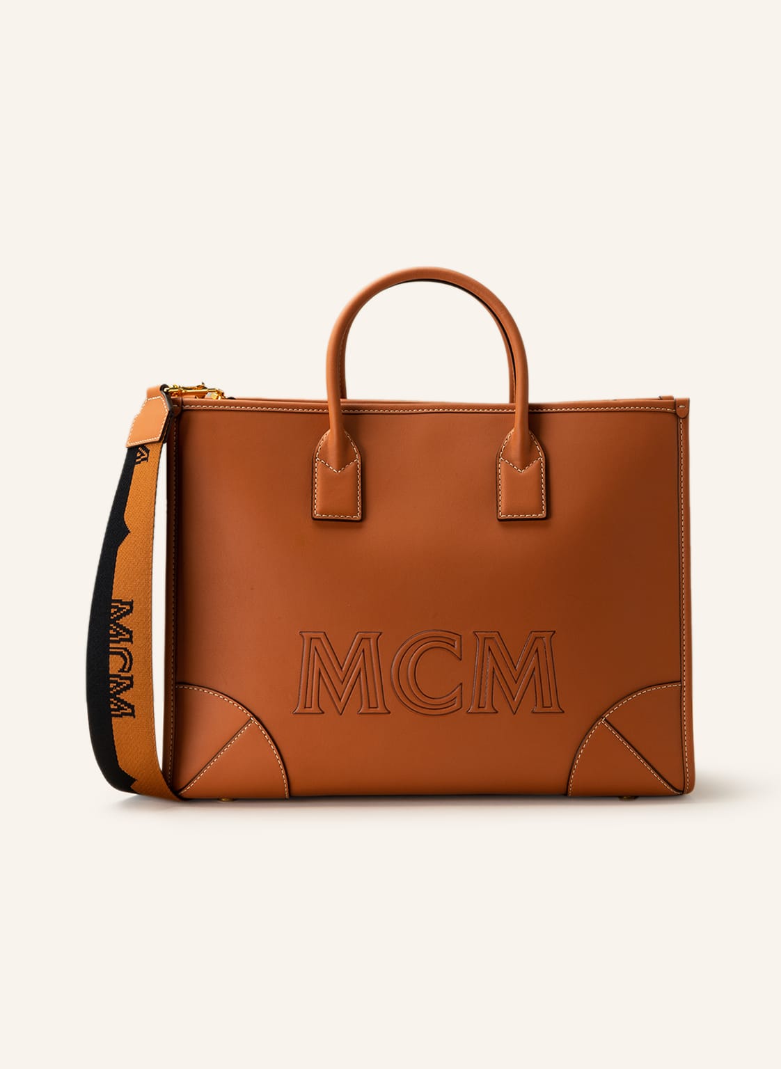 Image of Mcm Shopper München braun