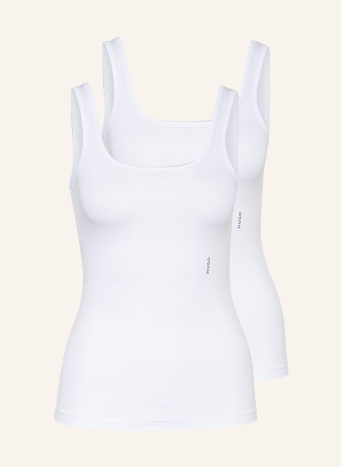 Image of Hugo 2er-Pack Tops weiss