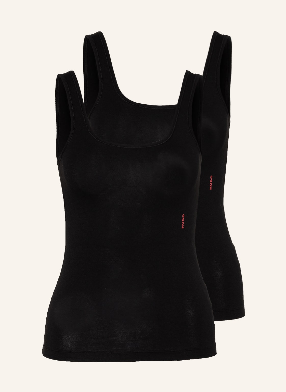 Image of Hugo 2er-Pack Tops schwarz