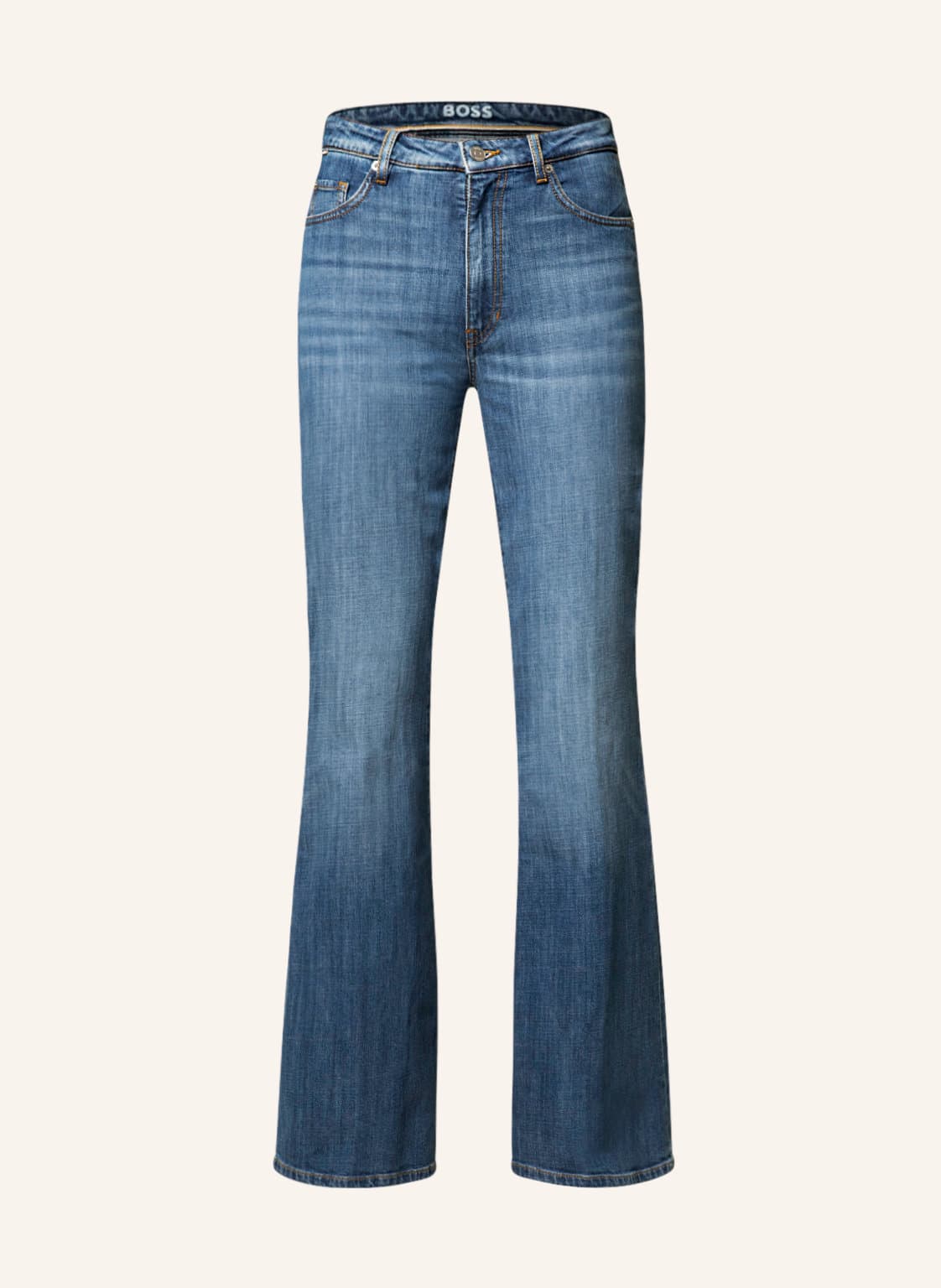 Image of Boss Bootcut Jeans Modern 70s Flare blau