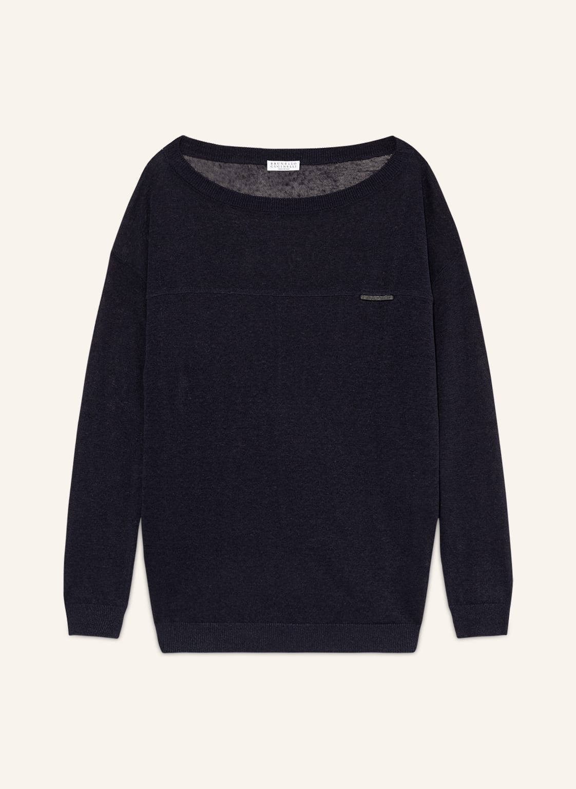 Image of Brunello Cucinelli Leinenpullover blau