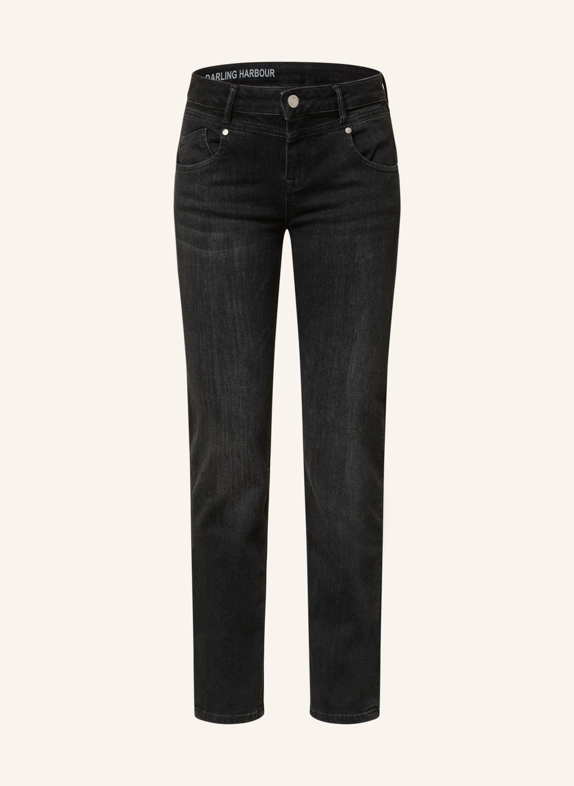Image of Darling Harbour Straight Jeans schwarz