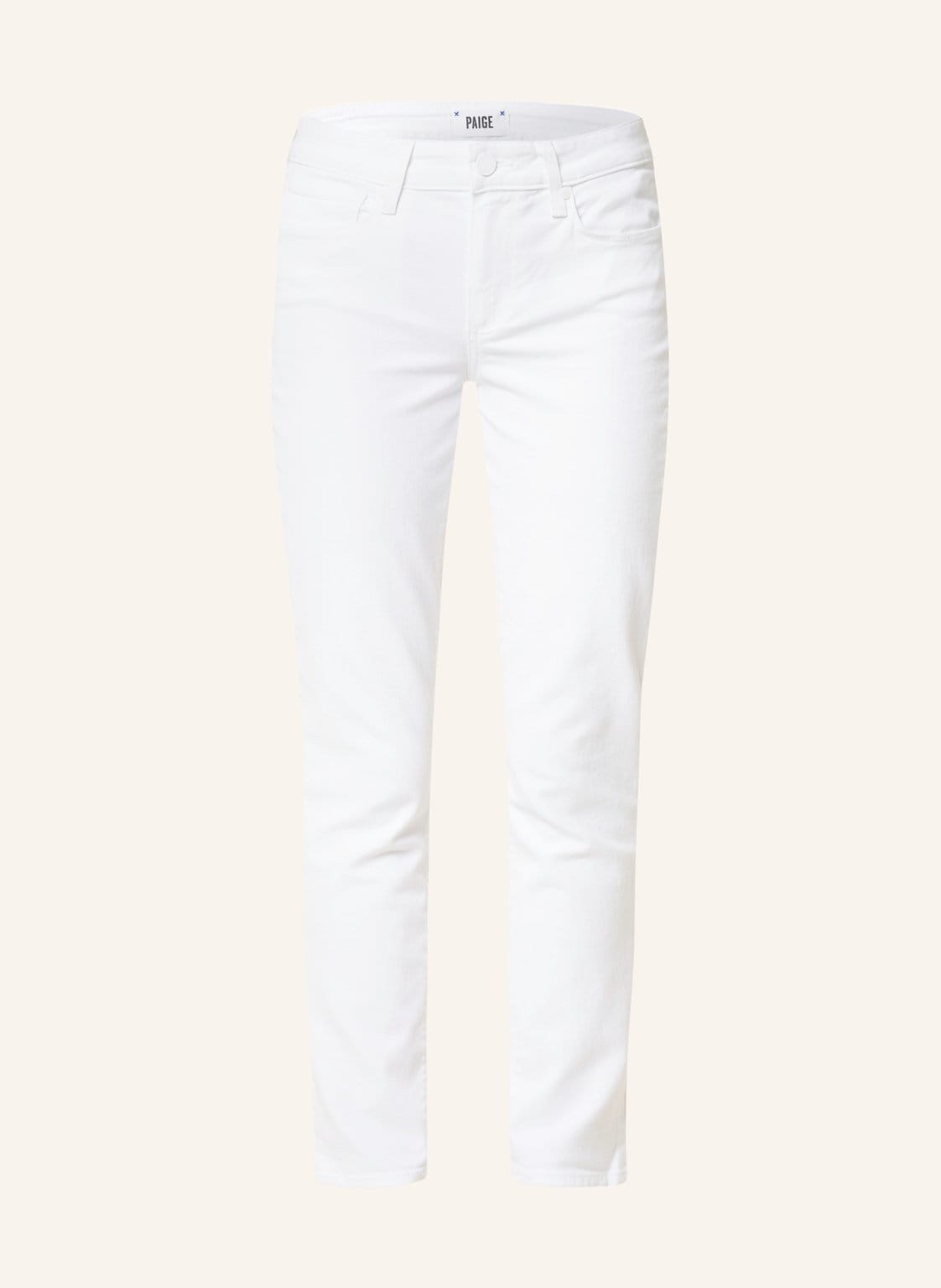Image of Paige Skinny Jeans Skyline Ankle Peg weiss