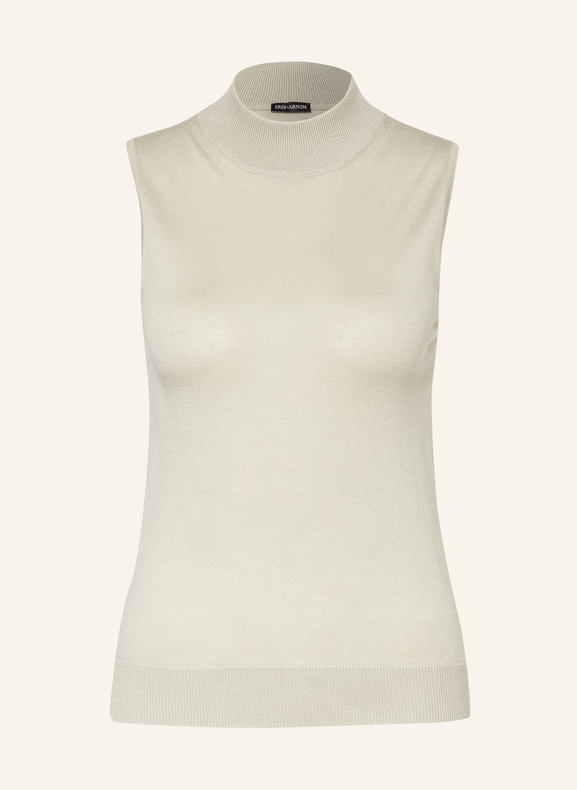 Image of Iris Von Arnim Cashmere-Pullunder Mit Seide gruen