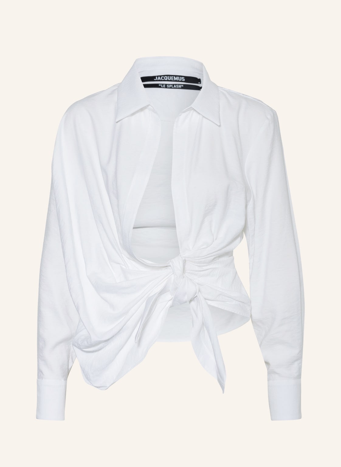 Image of Jacquemus Blusenshirt La Chemise Bahia weiss