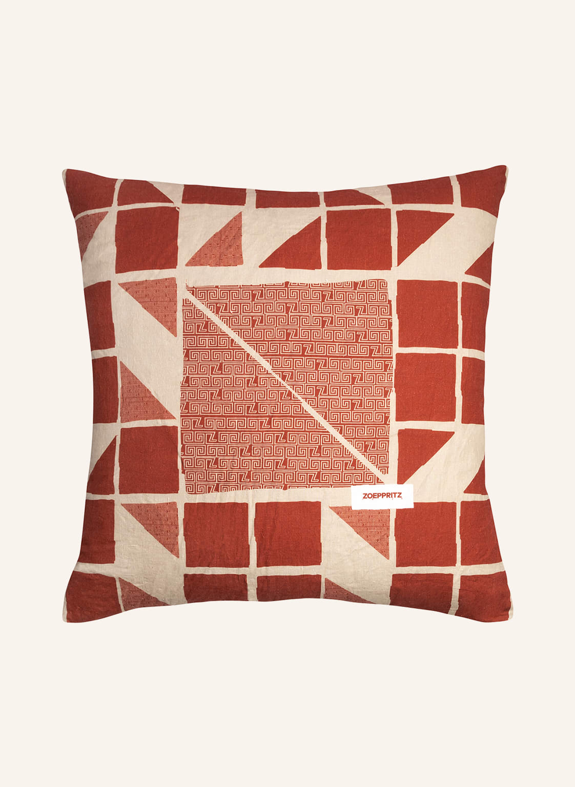 Image of Zoeppritz Kissenbezug Stay Aus Leinen rot