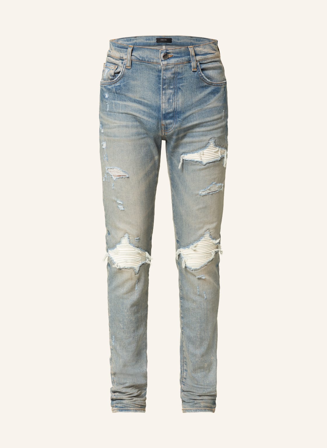 Image of Amiri Destroyed Jeans Skinny Fit blau