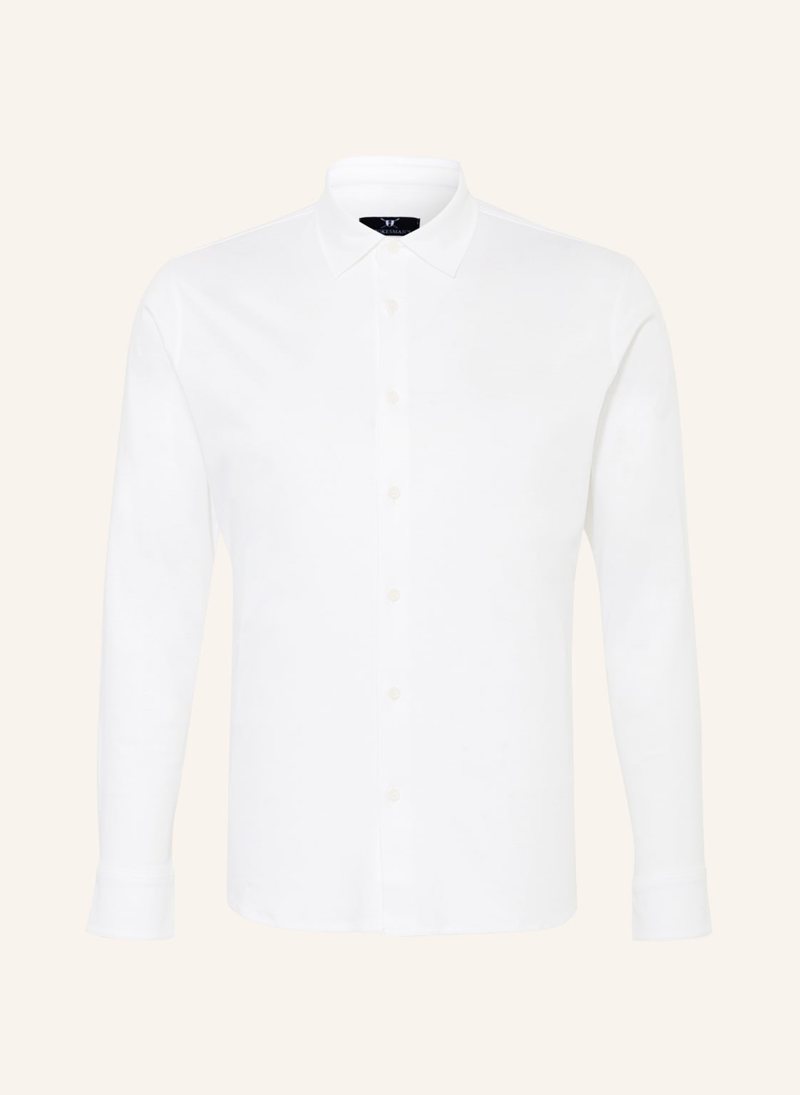 Image of Strokesman's Jerseyhemd Slim Fit weiss