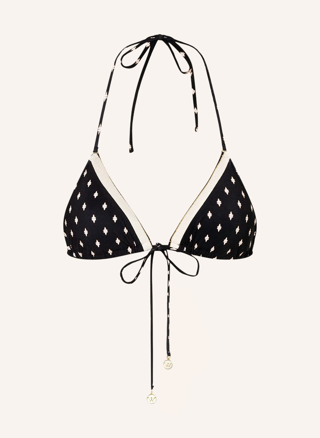 Image of Watercult Triangel-Bikini-Top Soul Spots schwarz