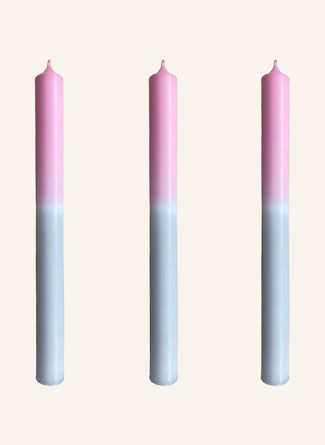 Image of Candy Candle 3er-Set Stabkerzen Cheers Love rosa