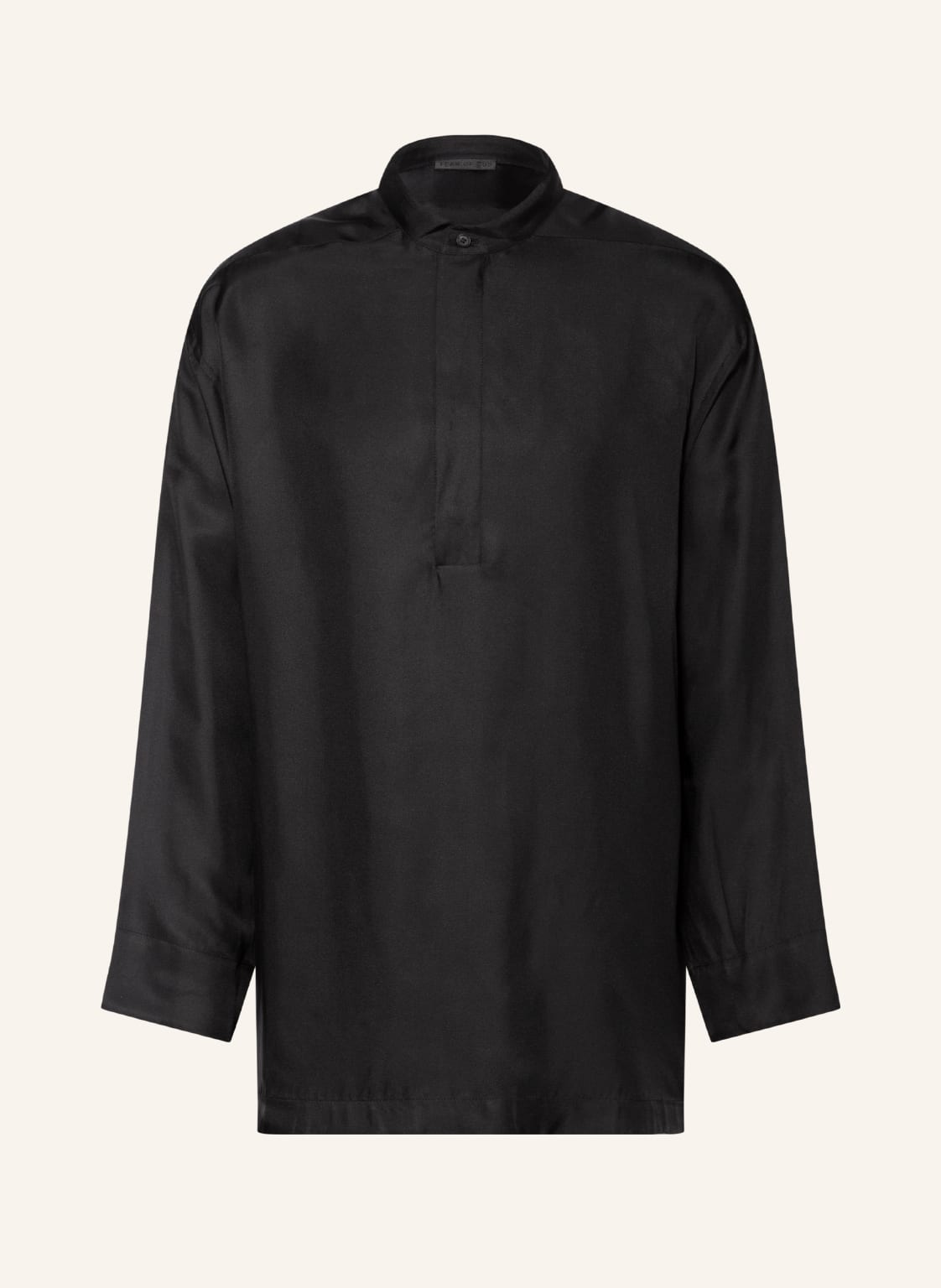 Image of Fear Of God Oversized-Hemd Mit Seide schwarz