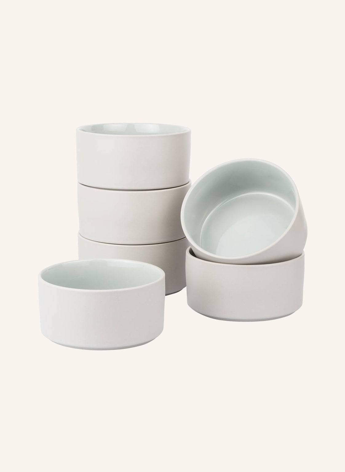 Image of Blomus 6er-Set Müslischalen grau