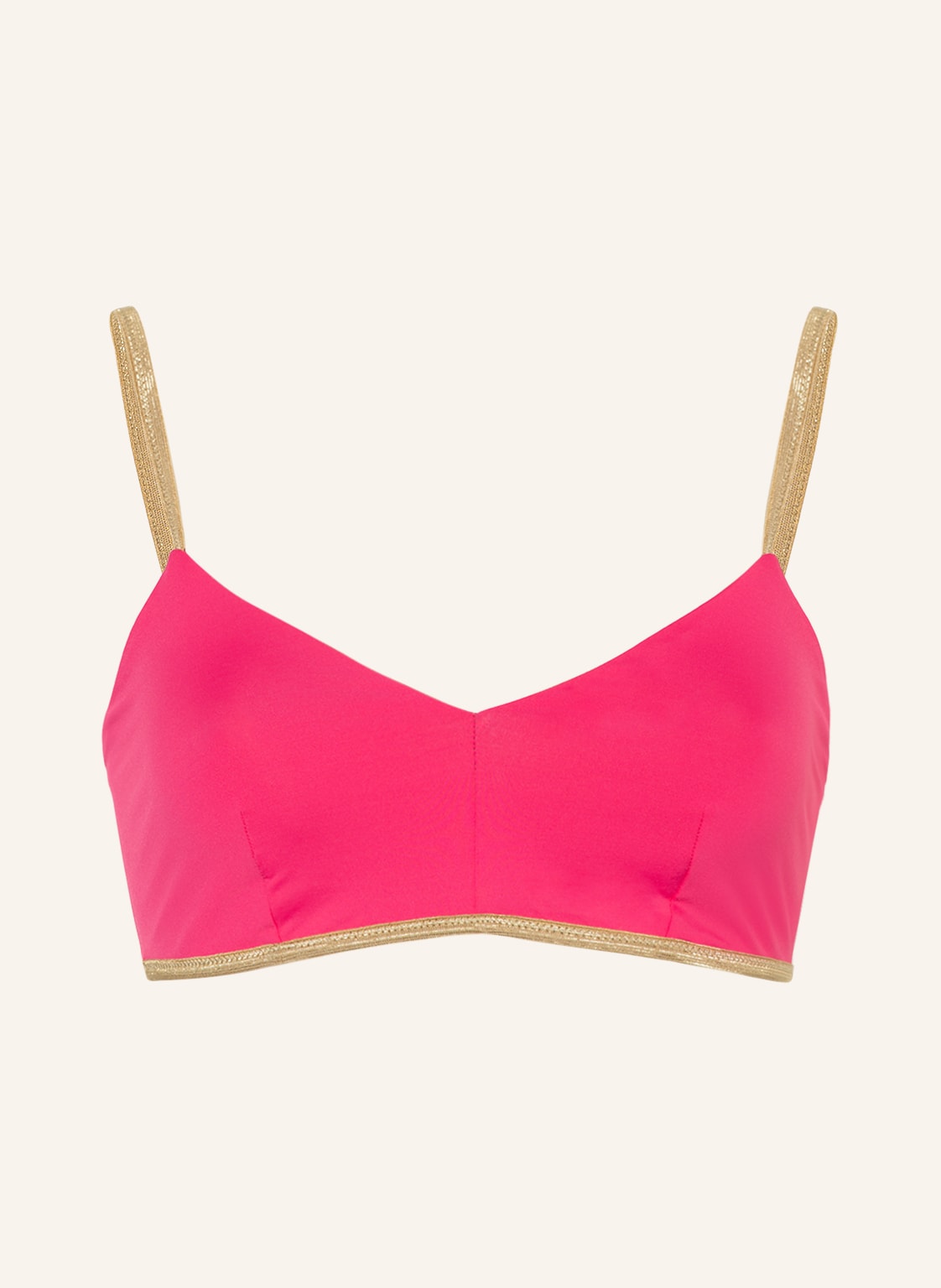 Image of Mymarini Bustier-Bikini-Top Shine Zum Wenden pink