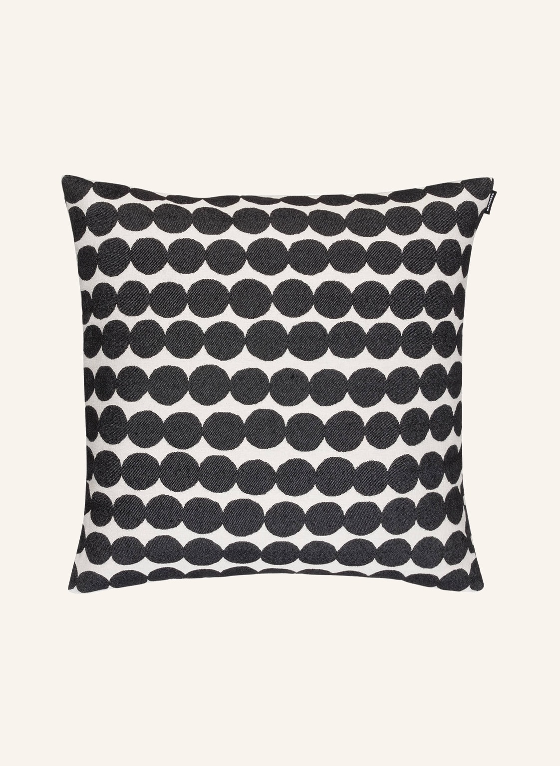Image of Marimekko Dekokissenhülle Räsymatto schwarz