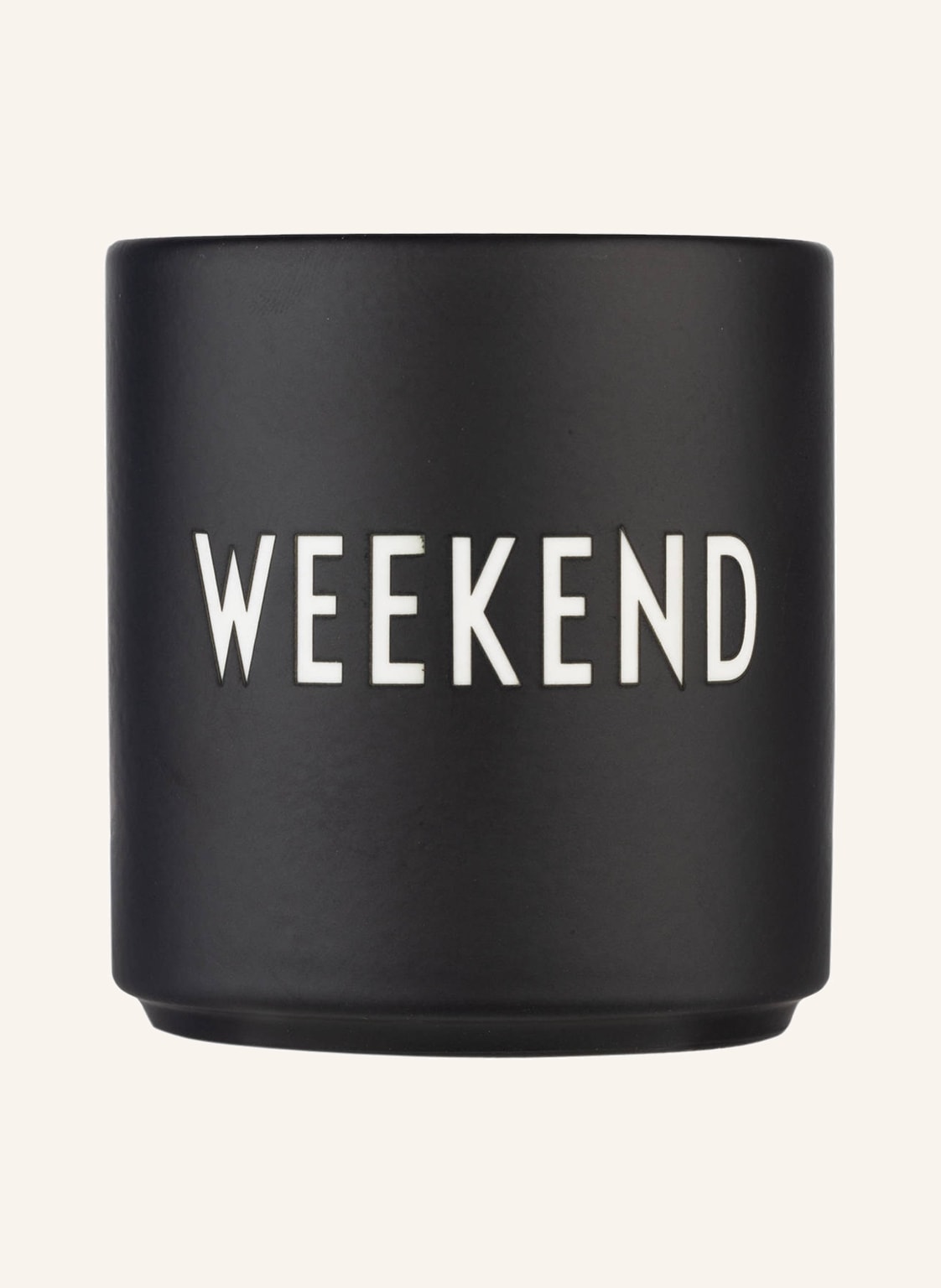 Image of Design Letters Becher Weekend schwarz