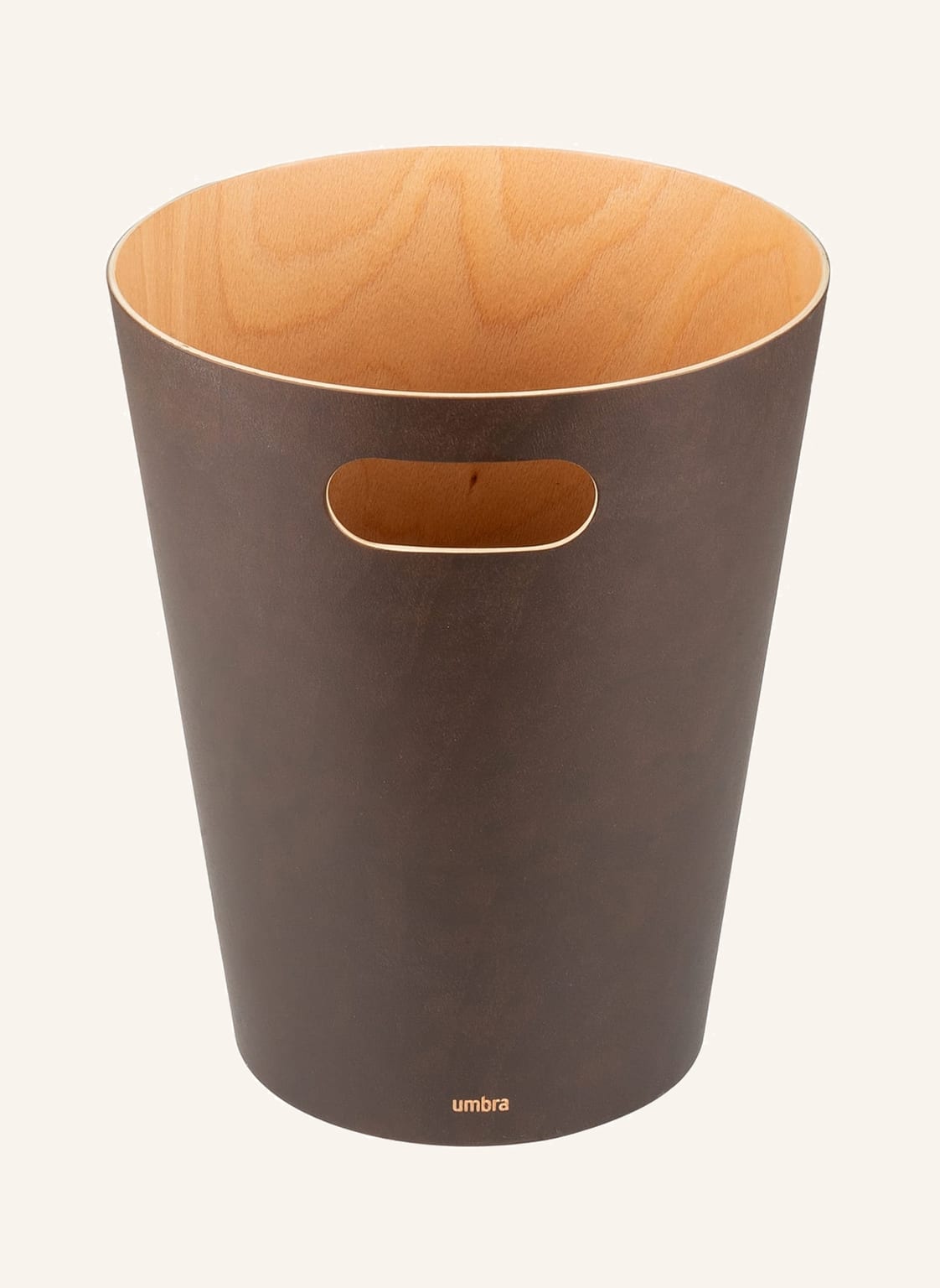Image of Umbra Papierkorb Woodrow braun