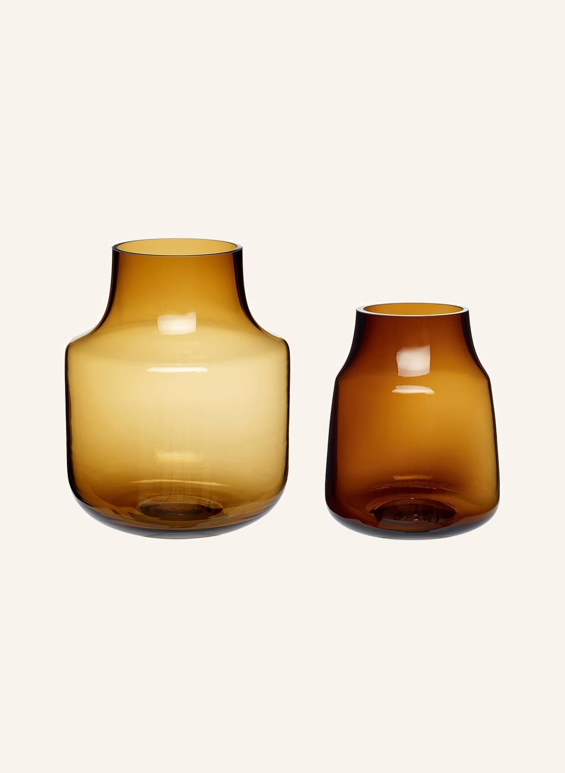 Image of Hübsch 2er-Set Vasen braun