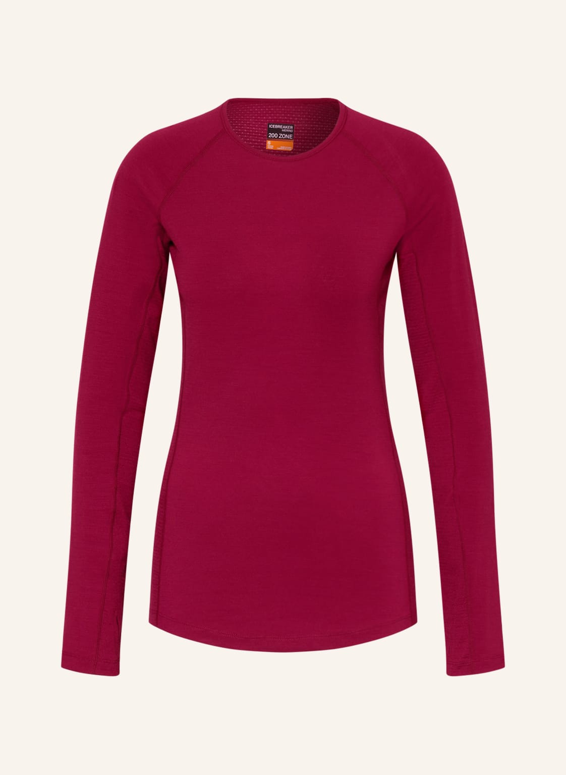 Image of Icebreaker Funktionswäsche-Shirt W 200 Zone Aus Merinowolle rot