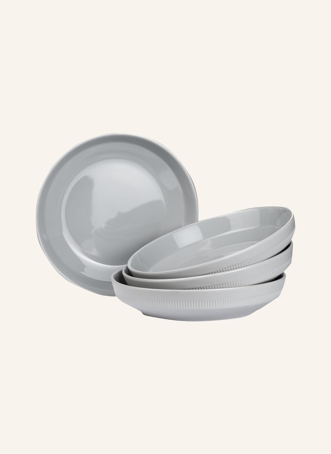 Image of Marc O'polo 4er-Set Suppenteller Moments grau