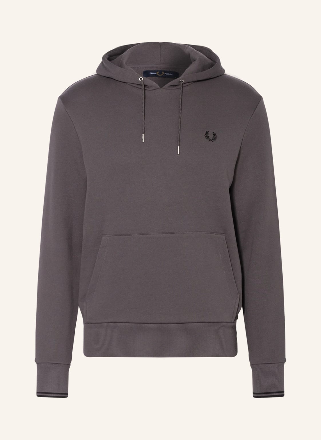Image of Fred Perry Hoodie m2643 grau