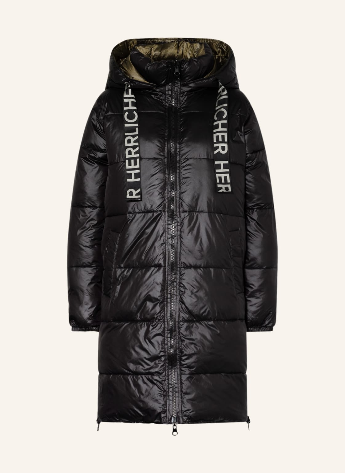 Image of Herrlicher Steppmantel Tola Zum Wenden schwarz