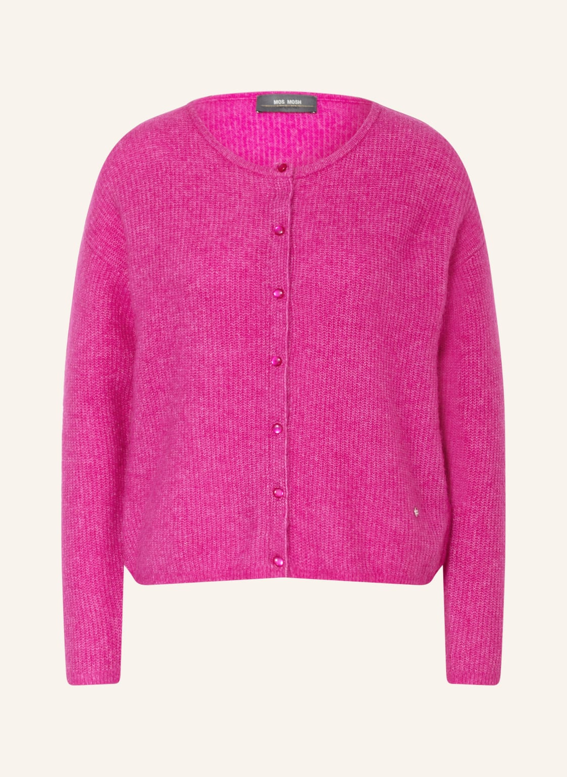 Image of Mos Mosh Strickjacke Almine Mit Alpaka pink