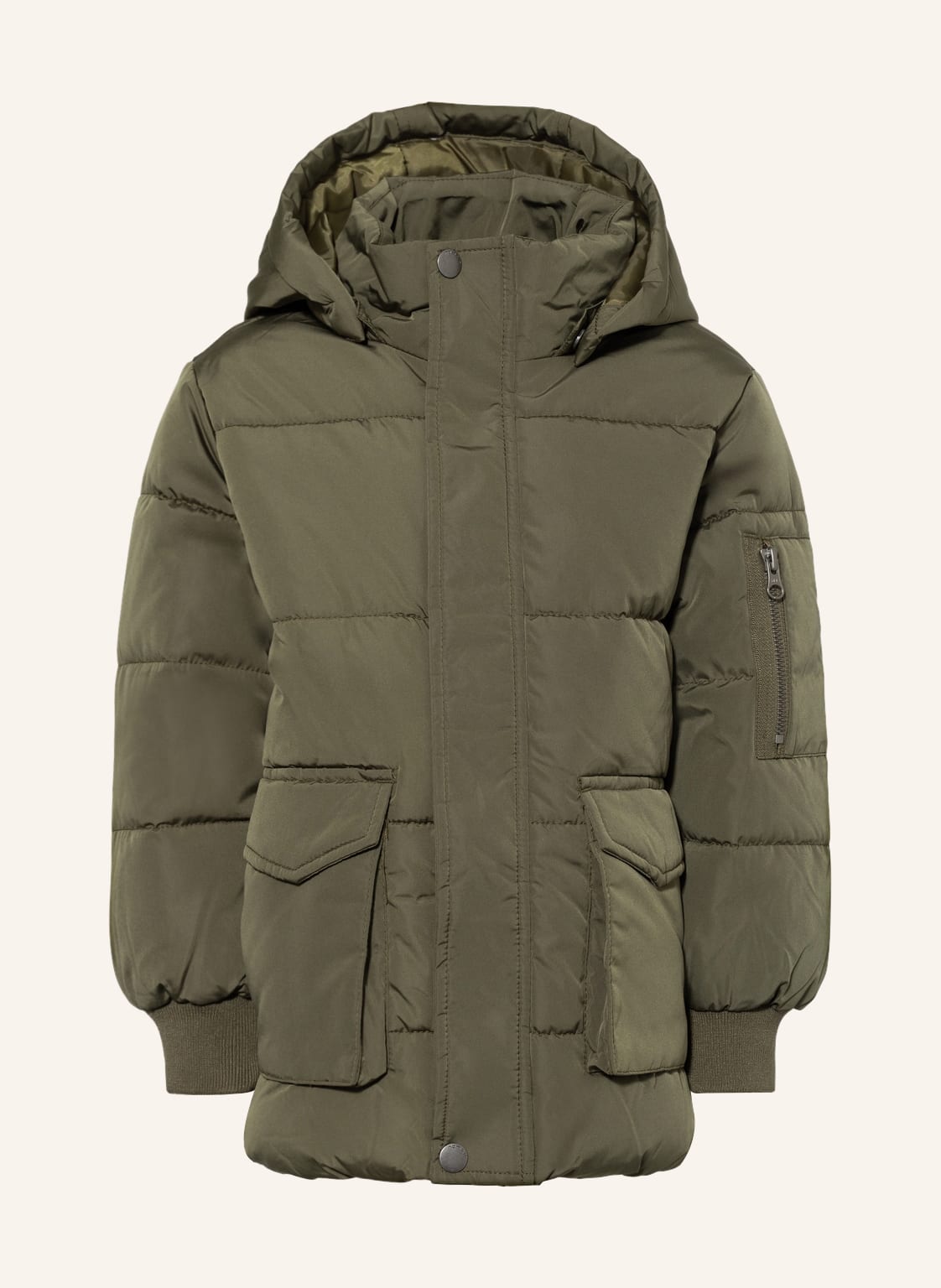 Image of Name It Steppjacke Mit Abnehmbarer Kapuze gruen