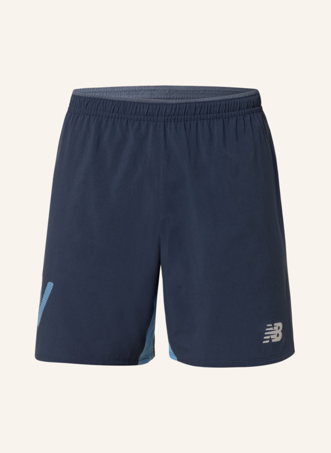 Image of New Balance Laufshorts Graphic Impact Run blau