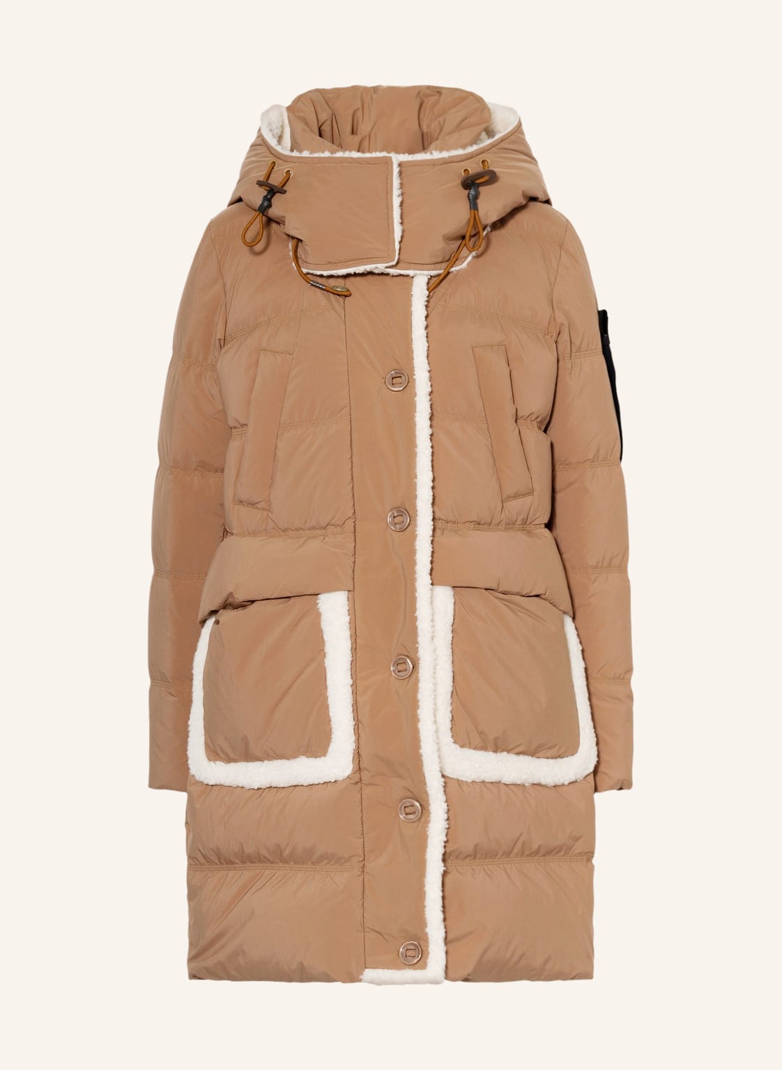 Image of Peuterey Daunenmantel Guardian Mit Abnehmbarer Kapuze braun