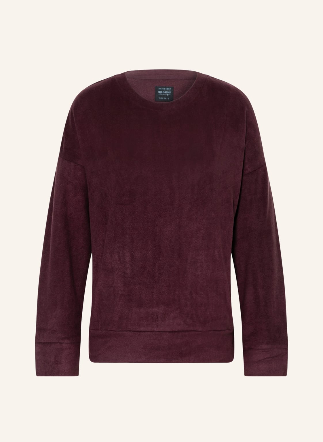 Image of Schiesser Lounge-Shirt Mix+Relax Lounge Aus Fleece rot