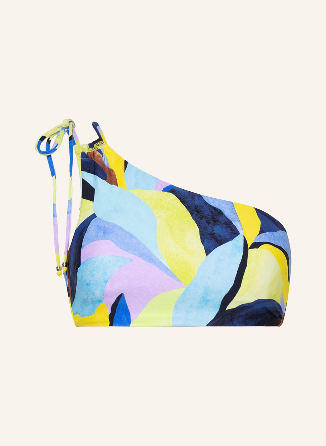 Image of Seafolly One-Shoulder-Bikini-Top Tropfest blau