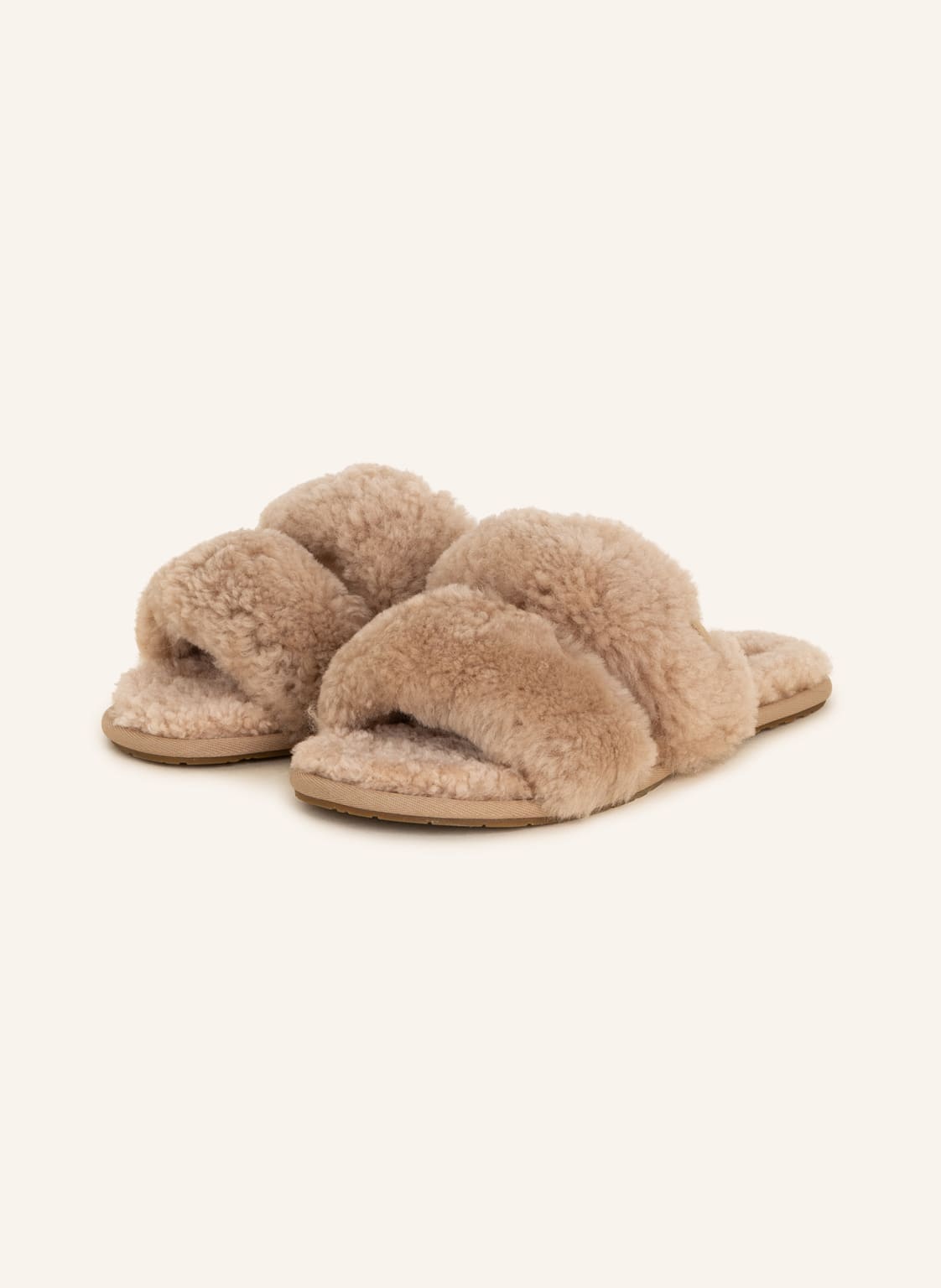 Image of Ugg Hausschuhe Maxi Curly Scuffetta beige