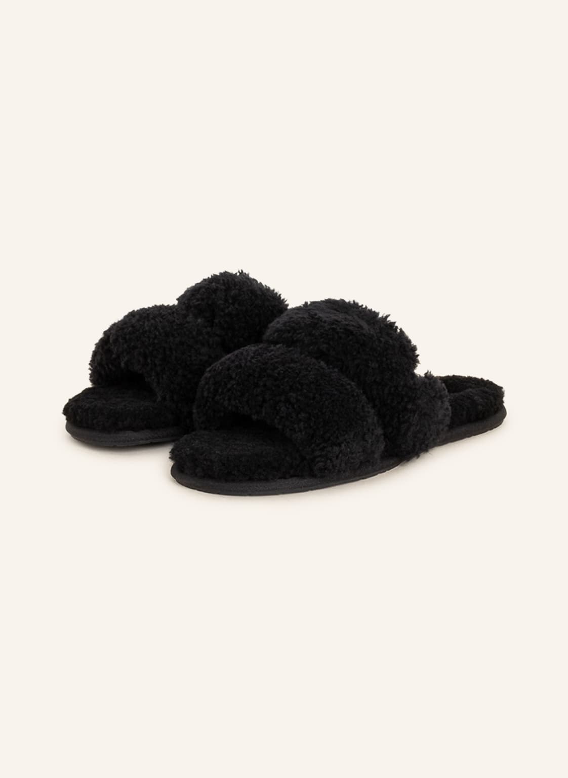 Image of Ugg Hausschuhe Maxi Curly Scuffetta schwarz