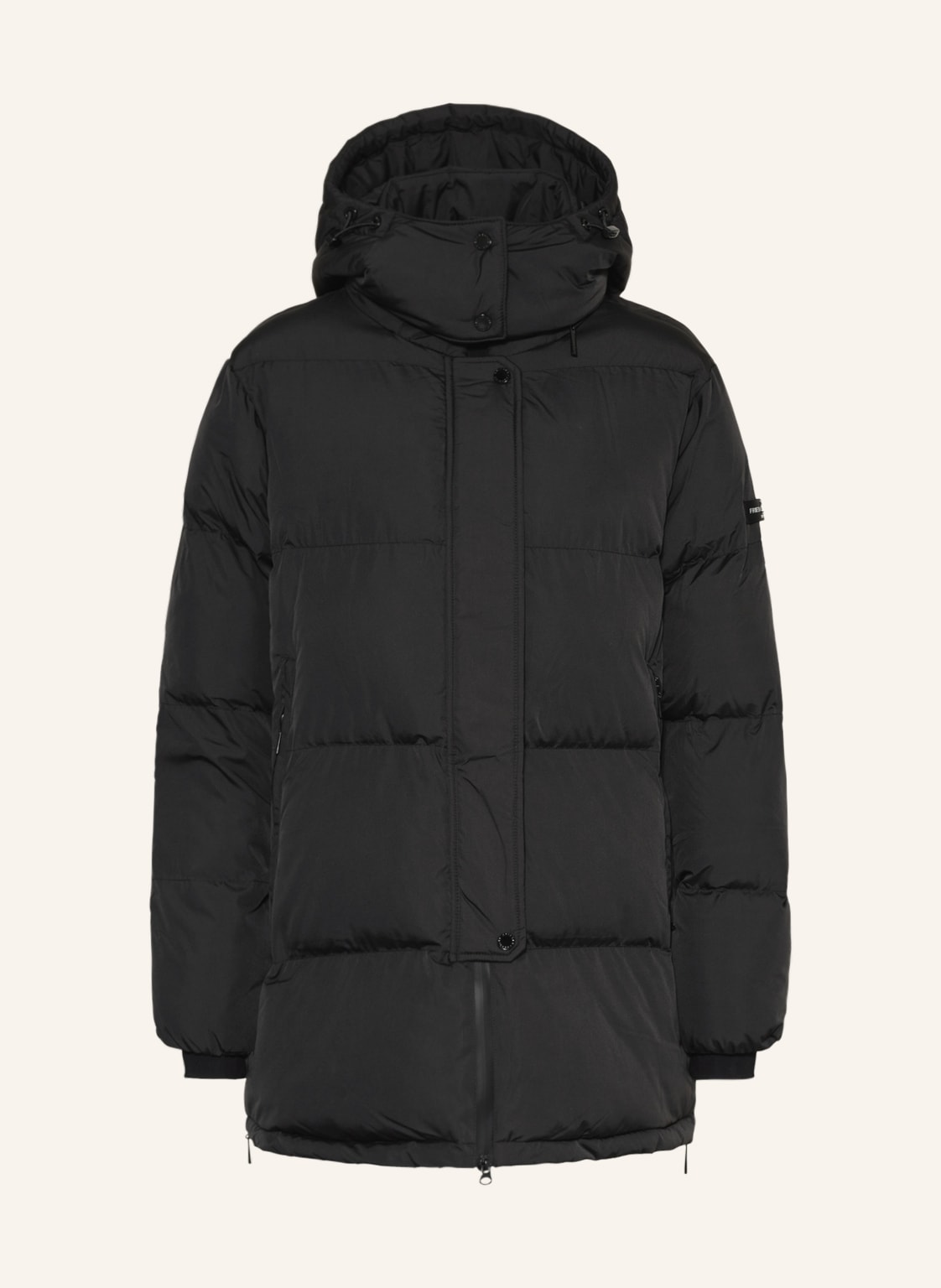 Image of Frieda & Freddies Steppjacke Mit Abnehmbarer Kapuze schwarz