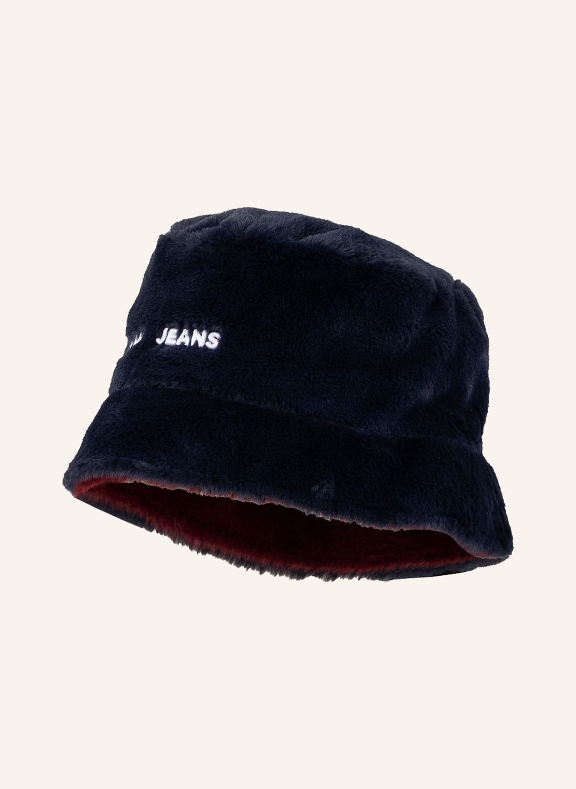 Image of Tommy Jeans Bucket-Hat Aus Kunstpelz blau