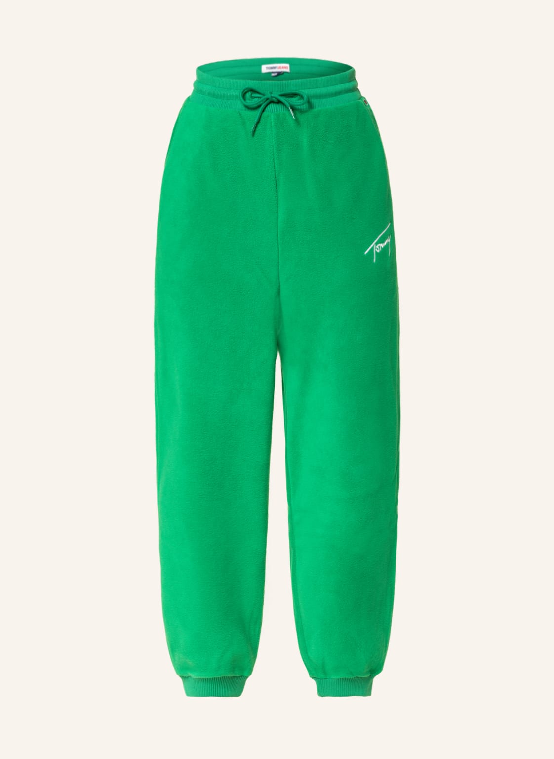 Image of Tommy Jeans Fleece-Hose Im Jogging-Stil gruen
