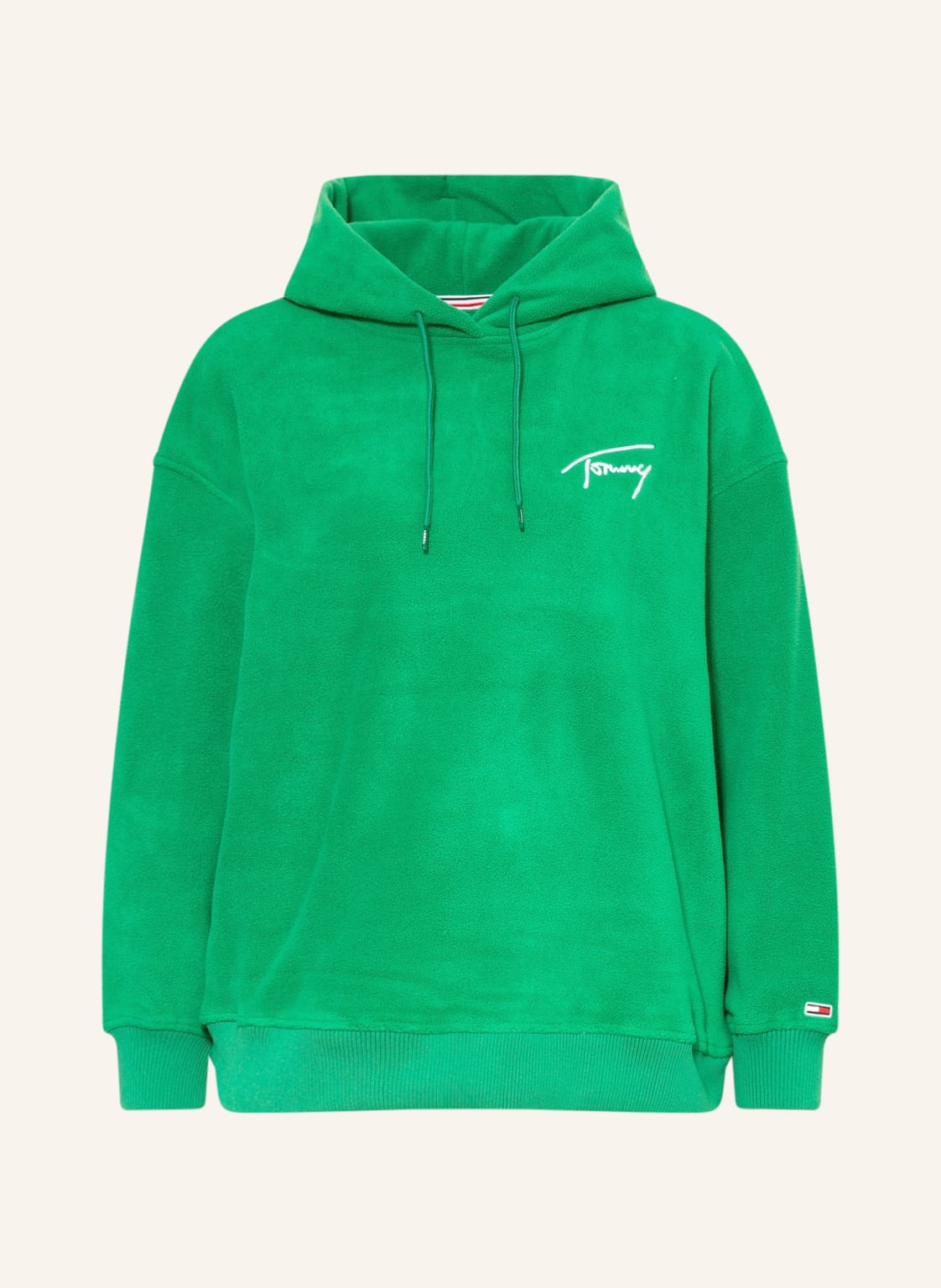 Image of Tommy Jeans Fleece-Hoodie gruen