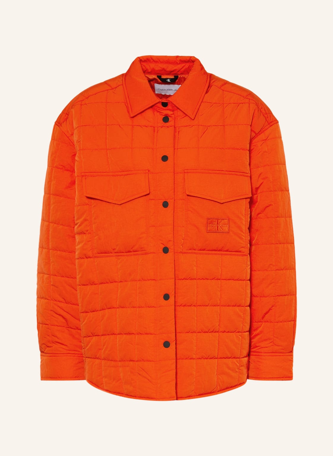Image of Calvin Klein Jeans Oversized-Steppjacke orange