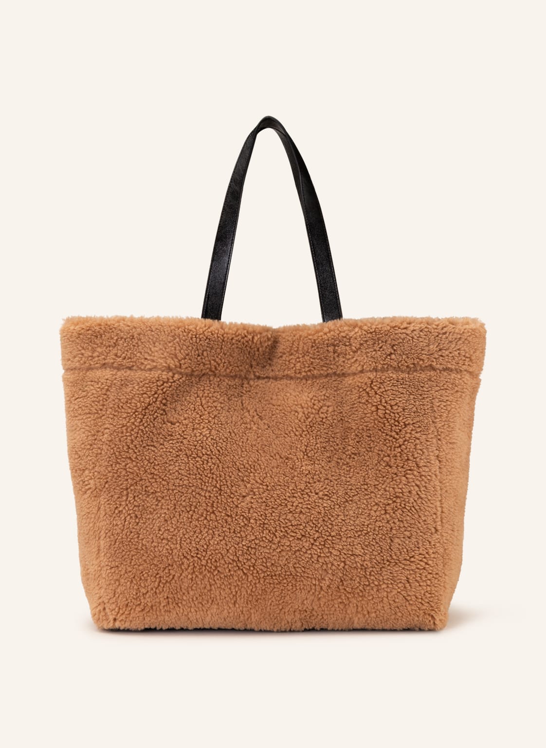 Image of Stand Studio Shopper Aus Teddyfell beige