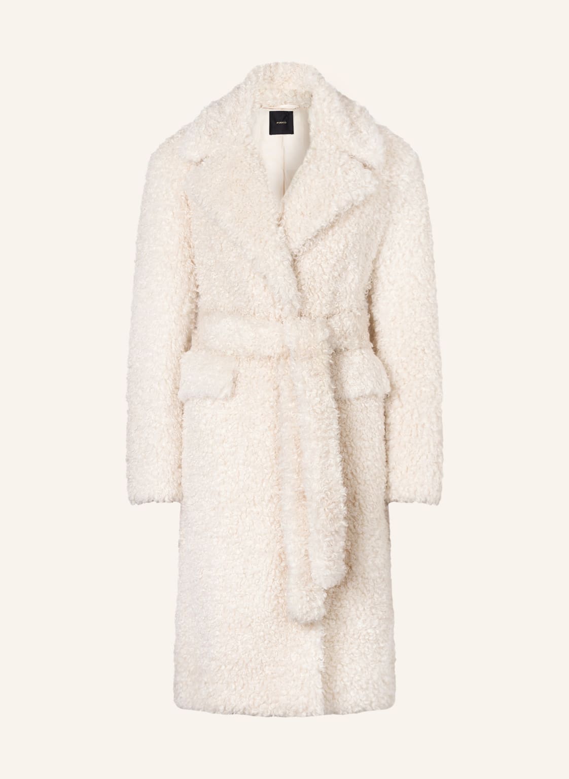 Image of Pinko Kunstfell-Mantel Corinne weiss